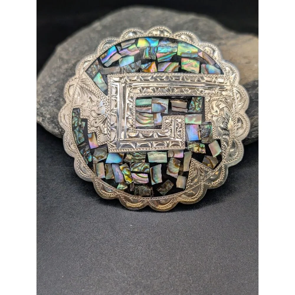 Sterling Silver Abalone Brooch & Pendant – TANE Mexico + V.H.L.C. GUAD MEX